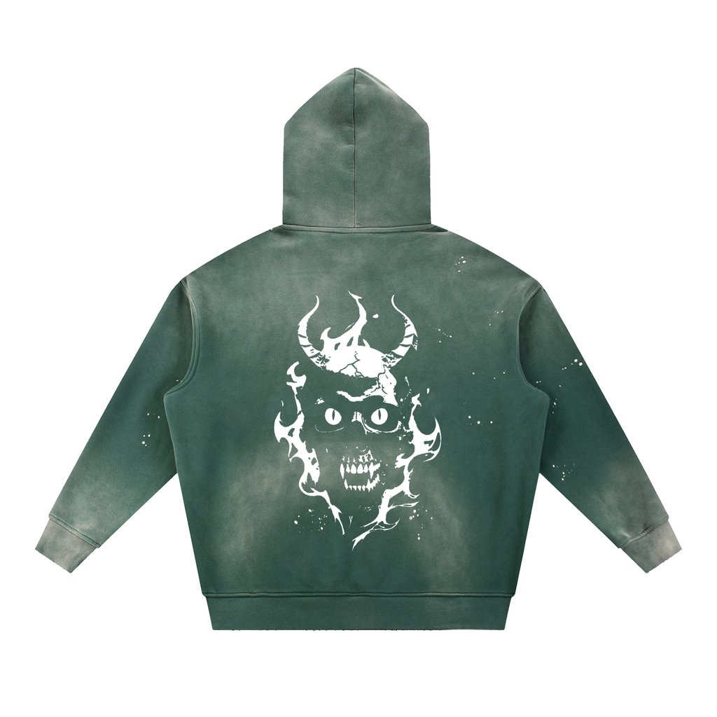 Vintage Washed Demon Hoodie
