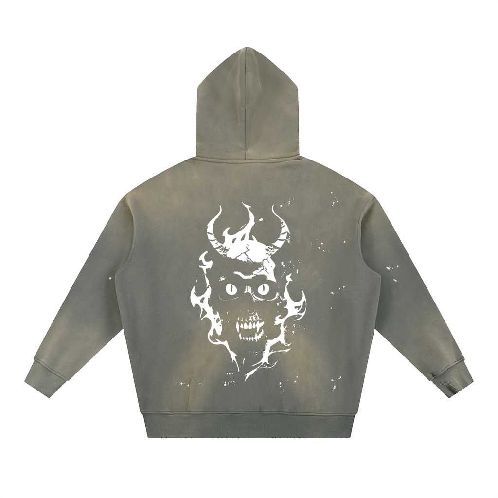 Vintage Washed Demon Hoodie